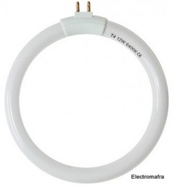 Lâmpada fluorescente circular T4 12W 125 mm VIP LAMP5w