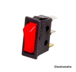 Interruptor co luz unipolar 230 Volts Vermelho FAS 11400L VM
